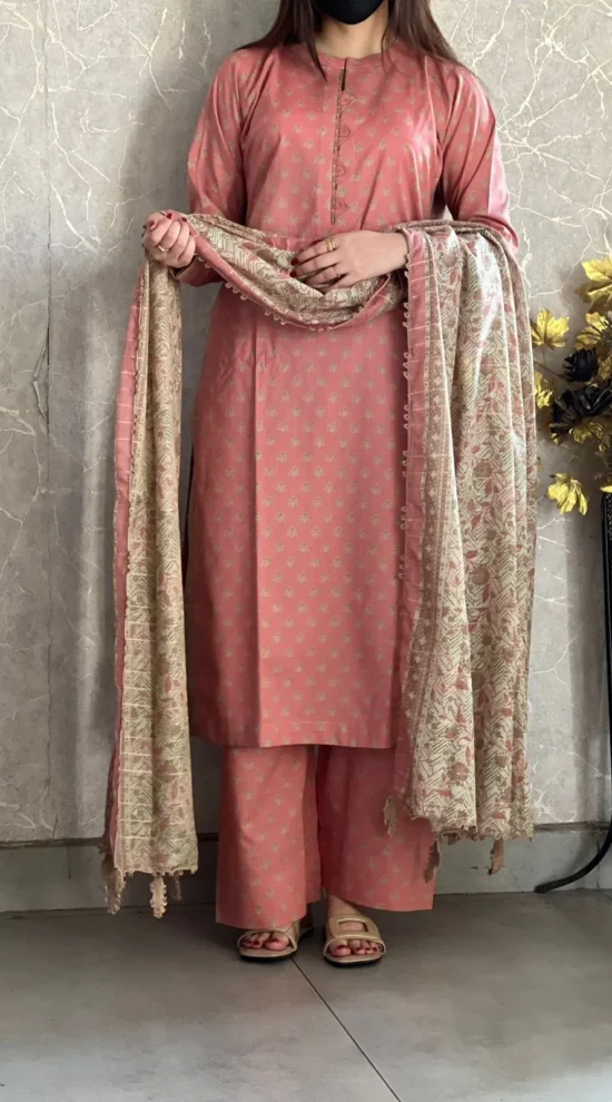 3 Piece Printed Lawn