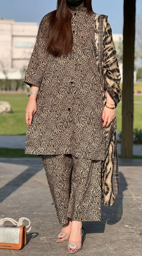 3 Piece Printed Lawn